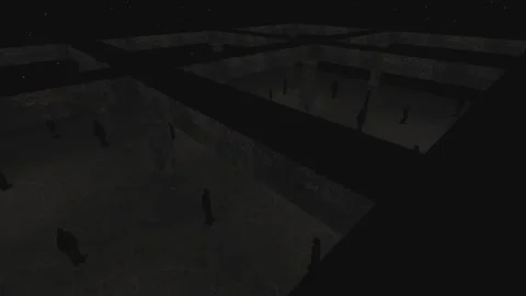 3D Computer Game - People in the Dark - Take 03 動画素材 229138717