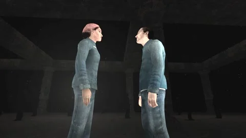 3D Computer Game - People in the Dark - Take 11 動画素材 229138773