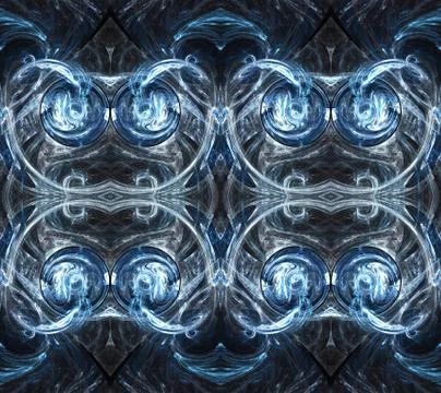 3d computer generated glowing bright futuristic artwork background Stock Illustration