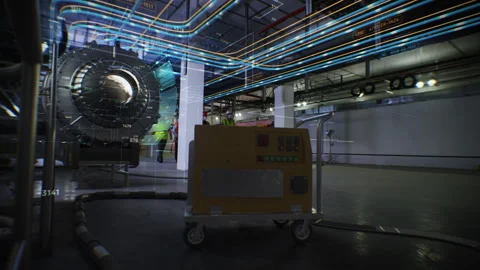 3D computer graphics of pipelines for gas transmission Stock Footage 241556416