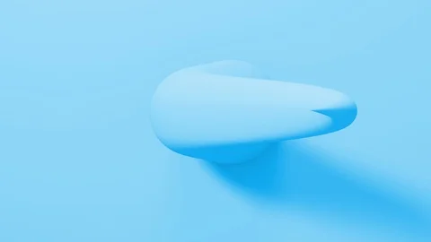 3d computer render of geometric shapes object moving like wave. 4k seamless loop Stock Footage 117977873