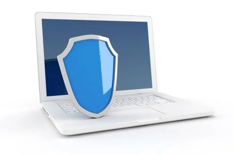 3d computer safty concept Stock-Illustration