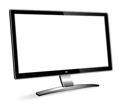 3D Computer Screen - Raster Version Illustrazione stock