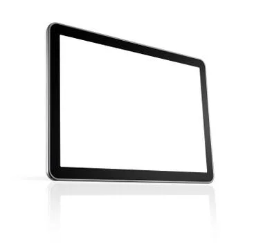 3d computer, tv screen Illustrazione stock