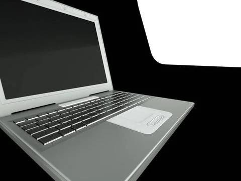 3d computer on white background 3d computer on white background Copyright:... Stock Photos