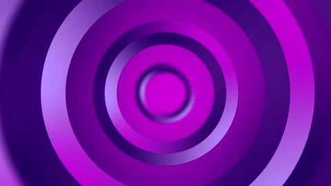 3d concentric circles background, purple color, abstract dymanic shadow, looping Stock Footage 300457900