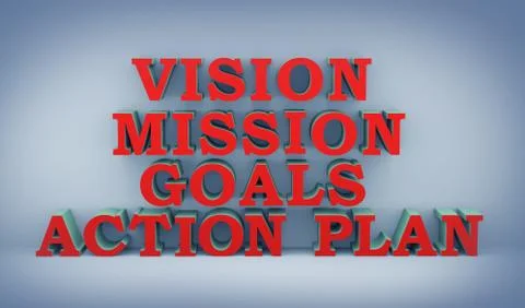 3d concept of action plan Stock Illustration