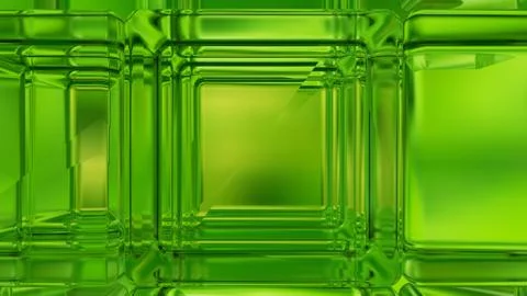 3d concept design, abstract green geometric background, architectural glass Ilustración de archivo