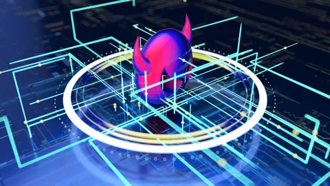 3D concept of a futuristic security concept Stock Footage 150867810