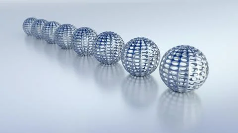 3d concept illustration. render template with soft shadow. Stock Illustration