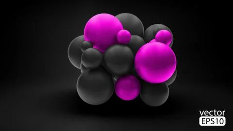 3d concept illustration. vector template Stock Illustration