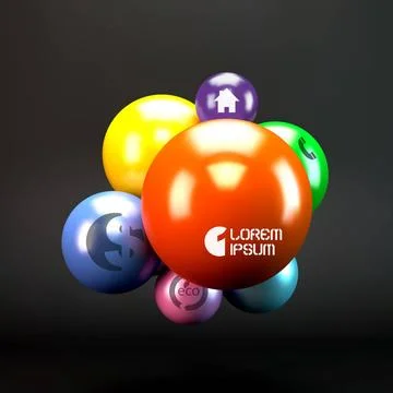 3D concept illustration. Vector template. 3D concept illustration. Vector ... Stock Photos