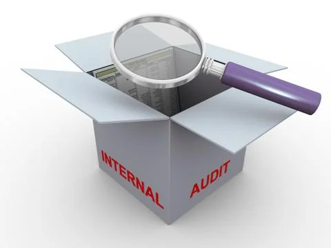 3d concept of internal audit Stock Illustration