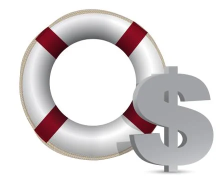 3d concept problem of the crisis in us illustration design Stock Illustration