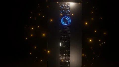 3D concept of smartphone. Spectacular ad or presentation of premium product. Stock Footage 147441173