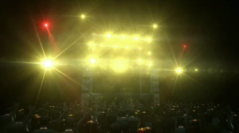 3D Concert HD1080 Video stock 736366