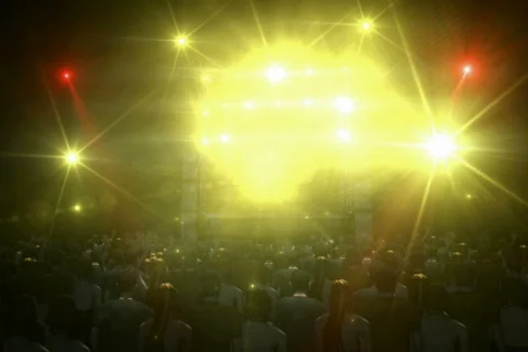 3D Concert Loopable NTSC Video stock 734300