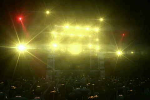 3D Concert NTSC Stockbeeldmateriaal 736367