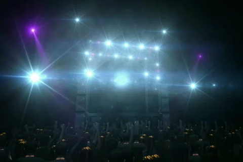 3D Concert NTSC Stockbeeldmateriaal 736388