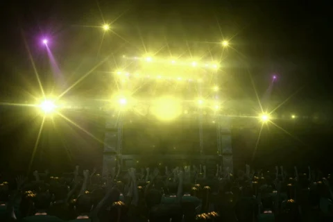 3D Concert NTSC Video stock 736420