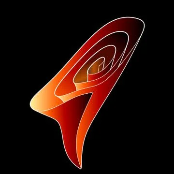 3d conch graphic Stock Illustration