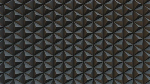 3D Concrete Triangle Pyramid Tech Background - Moving Up Diagonal Right - 10 Video stock 169898814