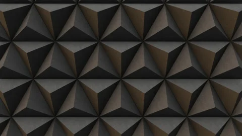 3D Concrete Triangle Pyramid Tech Background - Moving Up Diagonal Left - 06. Stock Footage 169899156