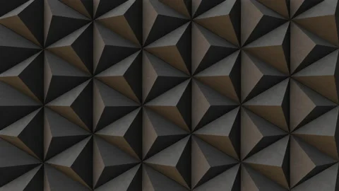 3D Concrete Triangle Pyramid Tech Background - Moving Up Diagonal Left - 05 Stock Footage 169901016