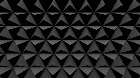 3D Concrete Triangle Pyramid Tech Background - Moving Up - 01 Stock Footage 169901214