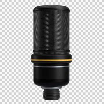 3D Condenser Microphone Design Stock Illustration