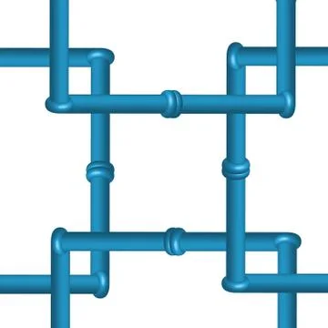 3D conduit isolated on white background, industrial tools. Stock Illustration