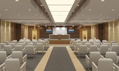 3d Conference Hall Illustration
