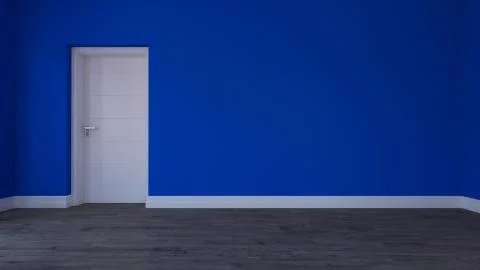 3D Contemporary Empty Room Stock Illustration