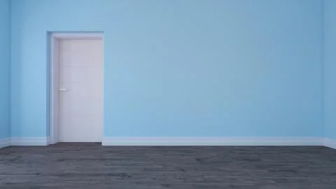 3D Contemporary Empty Room Stock-Illustration