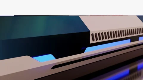 3D control unit with buttons Stock Footage 122213950