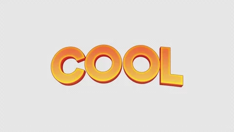 3D cool bouncing text animation video Stock Footage 330454618