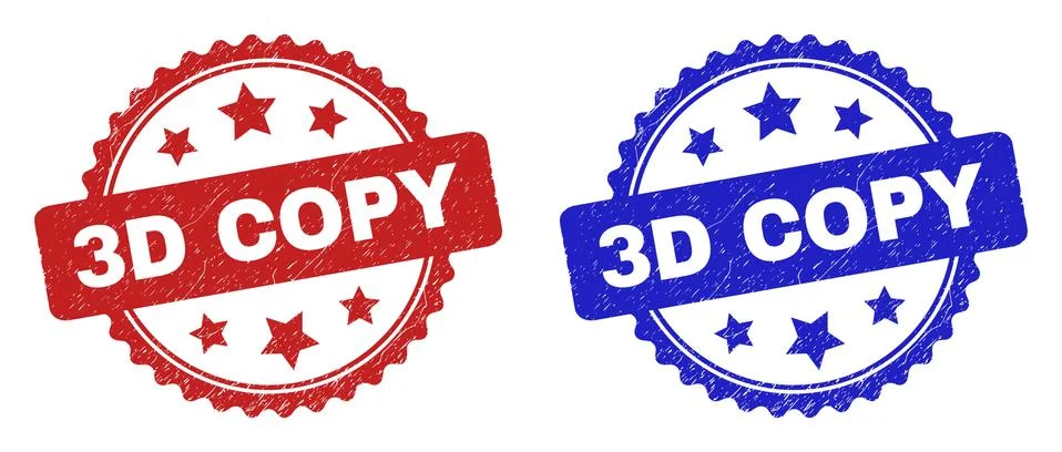 3D COPY Rosette Watermarks Using Rubber Surface 스톡 일러스트