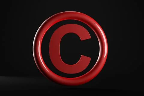 3d copyright symbol Stock-Illustration
