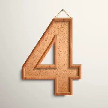 3d cork board texture number 4 Stock Illustration