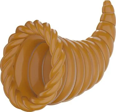 3d cornucopia Stock Illustration