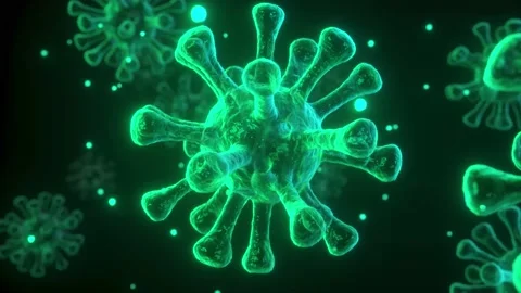 3D Coronavirus Cell Animation. COVID-19 Pandemic Outbreak Concept. Stock Footage 171981199