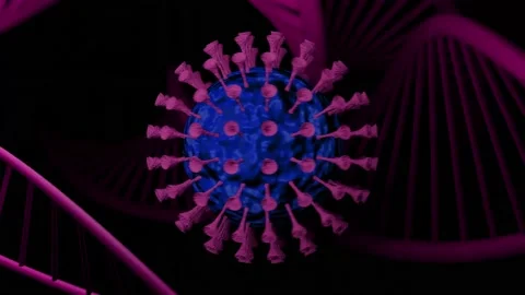 3D Coronavirus Cell Animation.  Stock Footage 239527726