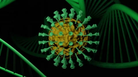 3D Coronavirus Cell Animation.  動画素材 239527755