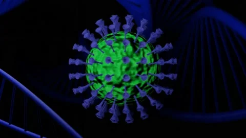 3D Coronavirus Cell Animation.  Stock Footage 239527782