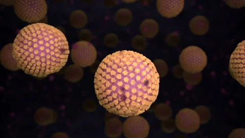 3d coronavirus cells inside host's body Stock Footage 125494077