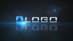 3D Corporate Logo Zoom Light Reveal Simple Dark Animation HD Stinger Stock After Effects