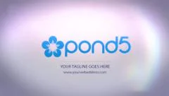 3D Corporate Rainbow Glossy Logo Rotate Sliced Animation Stock After Effects