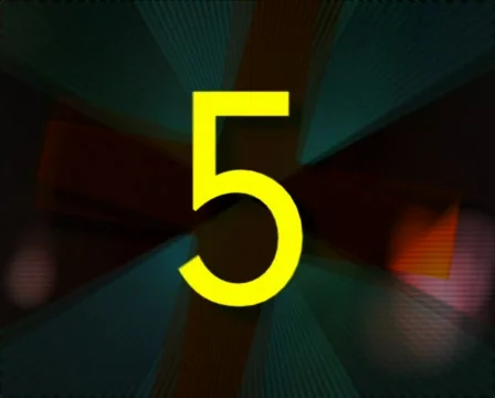 3d Countdown 10-1 - PAL - Interlaced Stock Footage 698576