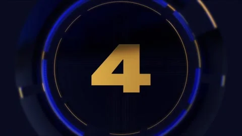3D Countdown 10 Seconds With Happy New Year Gold 2032 Stock Footage 342722190