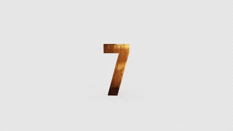 3D countdown gold grunge number from Ten to One Stock Footage 297266089